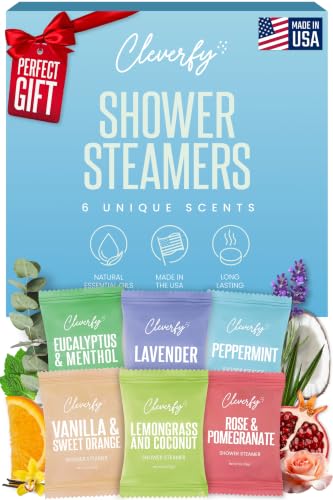 Image of Cleverfy Shower Steamers Aromatherapy Gifts for Women and Men, 6 Tablets