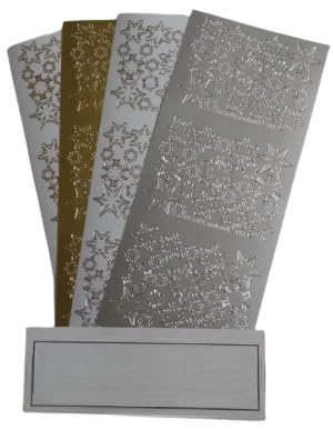 Vision4ever 2Pcs White Assorted Snowflake Peel Off Stickers Card Making Glass Decoration Scrapbook