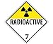 Sign, PLACARD, RADIOACTIVE 7, 10 3/4X10 3/4, RIGID PLASTIC (9 Pack)