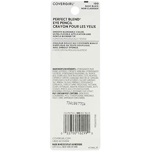 CoverGirl Lápiz de Ojos Básico Negro Pack 5 miniatura 4