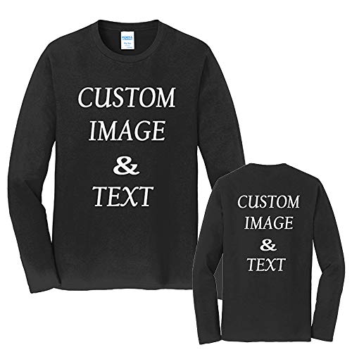 Custom Made Long Sleeves Fan Tee Shirt, Upload Photo, Logo, Type Text, Design Your Own3