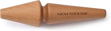 Xiem Tools Double-Ended Teapot Spout Maker for Pottery and Ceramics Medium, Brown