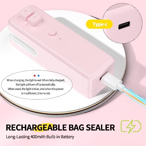 Bag-Sealer-Mini-3-in-1-Mini-Bag-Sealer-Heat-Seal-with-Cutter-Magnet-Rechargeable-Mini-Chip-Bag-Vacuum-Sealer-Machine-for-Reseal-Plastic-Bags-Keep-Snacks-Fresh-Portable-Kitchen-Gadget-PINK