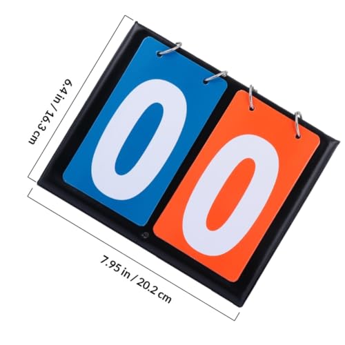 Marcador de puntuación para baloncesto Happyyami, portátil y de doble cara, para tenis de mesa, bádminton y voleibol, con números legibles y diseño ligero miniatura 6