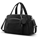VONAL Diaper Bag Tote,Large Diaper Bags 24L Waterproof Hospital Bag for Labor Delivery, Travel Diaper Tote with Changing Pad, Baby Bag with Pacifier Case,Black