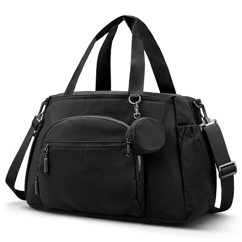 VONAL Diaper Bag Tote,Large Diaper Bags 24L Waterproof Hospital Bag for Labor Delivery, Travel Diaper Tote with Changing Pad, Baby Bag with Pacifier Case,Black