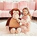 IKASA Giant Large Monkey Stuffed Animal Plush Toy for Children (Brown, 30 inches)