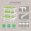 VIVOSUN Hydroponics Growing System 108 Plant Sites, 3 Layers 12 Food-Grade PVC-U Pipes Gardening System Grow Kit with Water Pump Timer, Nest Basket and Sponge for Leafy Vegetables #5