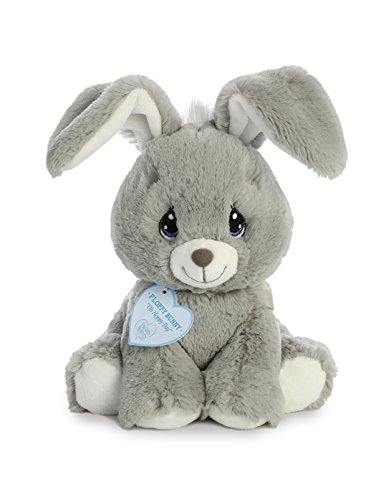 Aurora® Inspirational Precious Moments™ Floppy Bunny Grey Stuffed Animal - Cherished Memories - Enduring Comfort - Gray 8.5 Inches