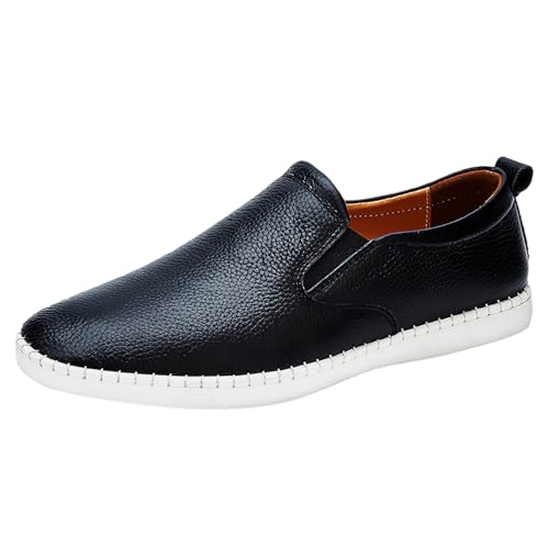 Sneakers y mocasines de cuero para hombre rismart, calzado informal y cómodo para caminar
