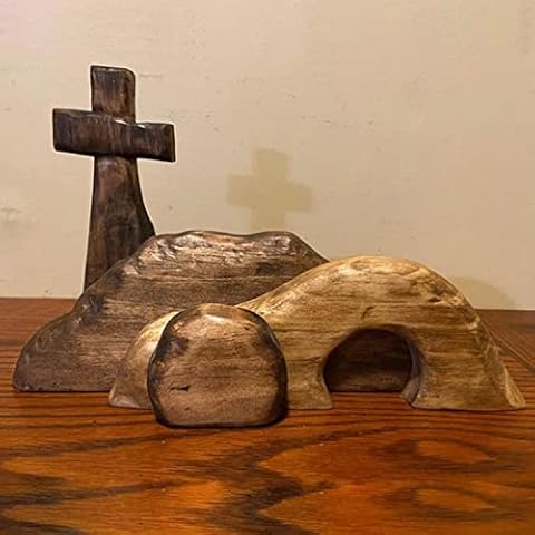 Wooden Empty Tomb Easter Scene Set Cover