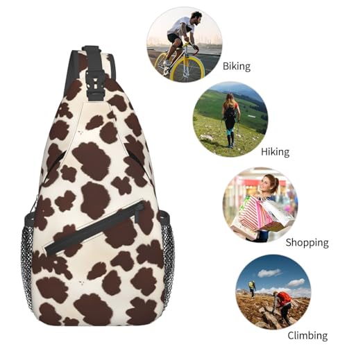Mochila bandolera urbana en poliéster negra ligera miniatura 6