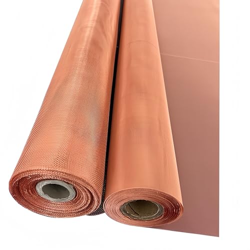 WEAREONE Copper mesh - Industrial, Electronic, Decorative Multi-Purpose Preferred Copper Wire mesh (300mm*300mm(30 mesh))