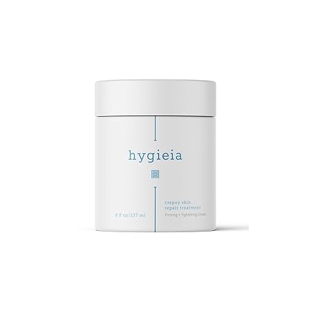 Hygieia Crepey Skin Full Body Moisturizing & Firming Cream – Tighten & Smooth Crepey Skin - Anti-Aging Moisturizer with Hyaluronic Acid, AHAs, and Natural Oils to Rejuvenate & Soften Aging Skin, 8oz