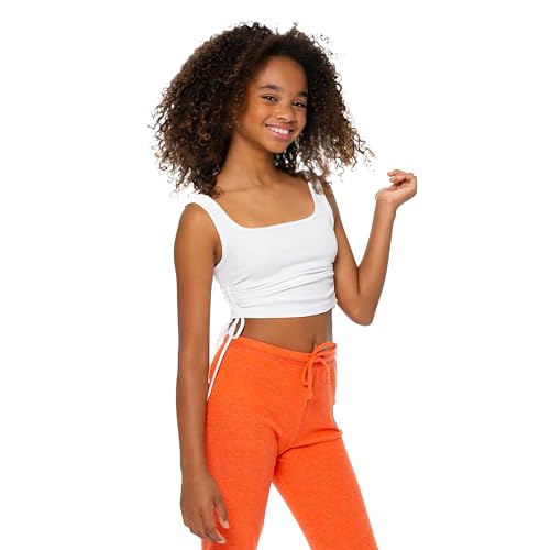 Girls Tank Top w/Side Ruching – Seamless Camisole for Girls Ages 10-14 Cami for Tweens and Teens Fit S/M – M/L3