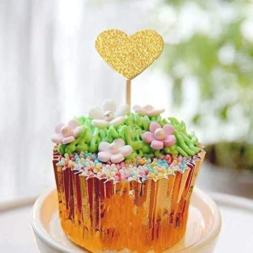 Miniatura 4 de Confetti! 40-piece Heart Cupcake Toppers - Adorable Love-Themed Decorations for Valentine's Day, Weddings, Bridal Showers, Birthdays, and More! -