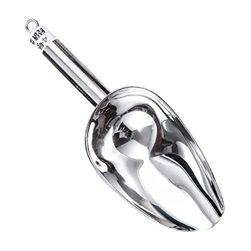Portable Stainless Steel Ice Shovel Multi Purpose Kitchen Scoop for Ice Candy Nuts Flour Easy to Clean for Home Use and Food Prep