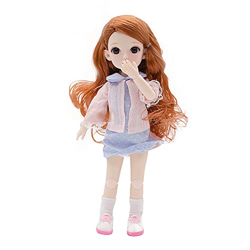 BJD Doll 1 6 SD Dolls 12 Inch Kawaii Ball Jointed Doll DIY Toys with Full Set Clothes Shoes Wig Makeup, Best Gift for Girls(Tina)