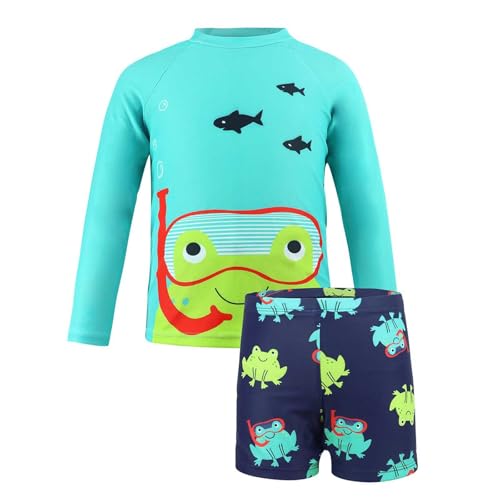 Maillot de bain une pièce bébé garçon avec chapeau anti-UV imprimé pour piscine 6 mois à 10 ans
