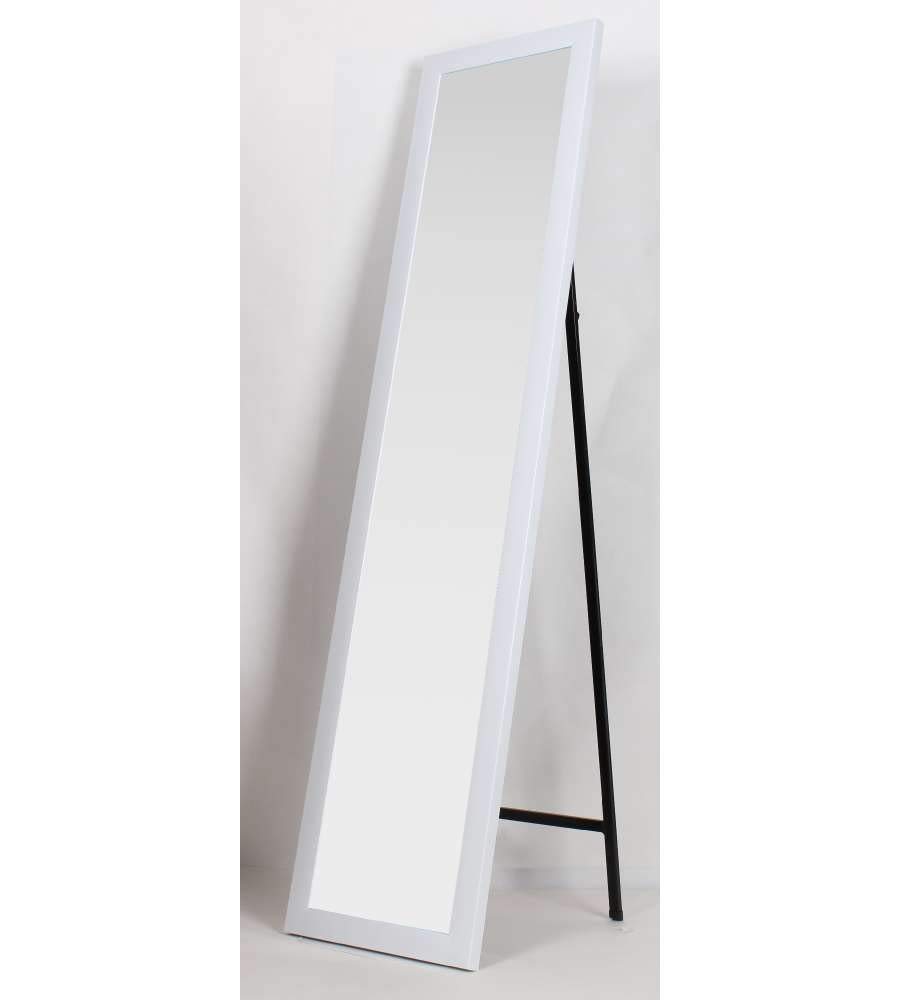 King Collection S1710527 Specchio da Pavimento con Cornice, Bianco, 30X150H