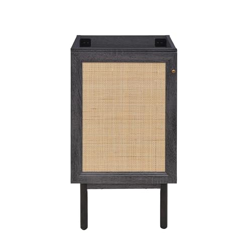Image of Classe 18 inch Bathroom Vanity in Black Cabinet Only Bath Sink Cabinet Sink Included