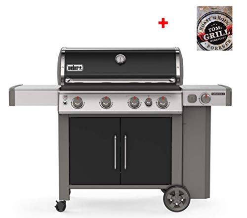 Palatina Werkstatt ® Bundle Exclusive Weber Genesis II EP-435 GBS Premium Gas Barbecue Black + Toms Barbecue Workshop
