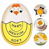 Temporizador de Huevos cocidos Que Cambia de Color, Temporizador de cocción para Huevos, sin Utensilios de Cocina de Resina Rotos, Seguro con Comida para dormitorios, restaurantes, Apartamentos