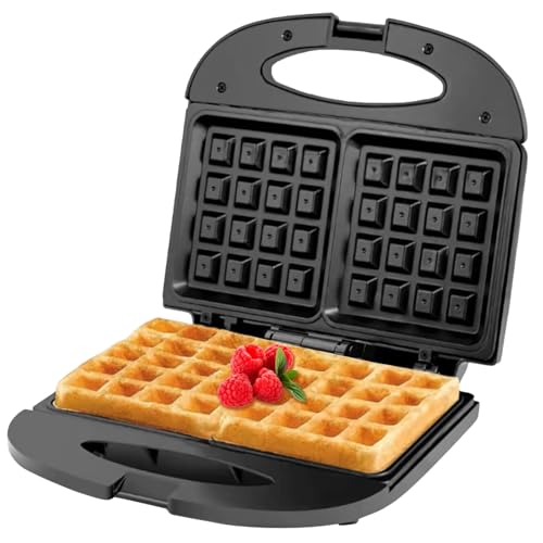 Electric Waffle Maker, 750W Dual Plate Design, Quick Cooking for