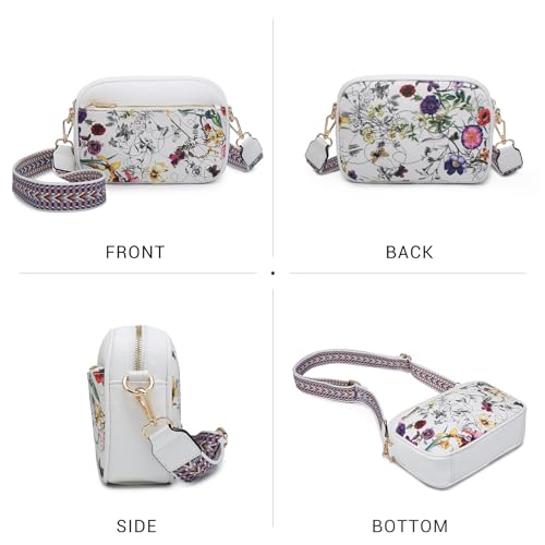 VONMAY Crossbody Purse for Women Quilted Crossbody Bags Vegan Leather Purses Small Shoulder Handbags with Wide Strap3