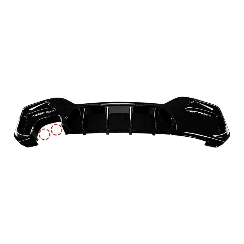 Kit carrocería parachoques trasero F20 F21 M135i M140i divisor labio tuning negro brillante 2
