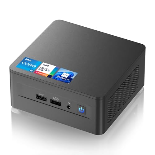 NUC adapté pour Intel NUC 12 Pro, ASUS NUC 12 Pro Wall Street Canyon Mini PC, i5-1240P, Barebone, supporte 8K/4K, Quad-Display, Ethernet Gigabit, Wi-FI 6E, Bluetooth 5.3 (NUC12WSHi5)