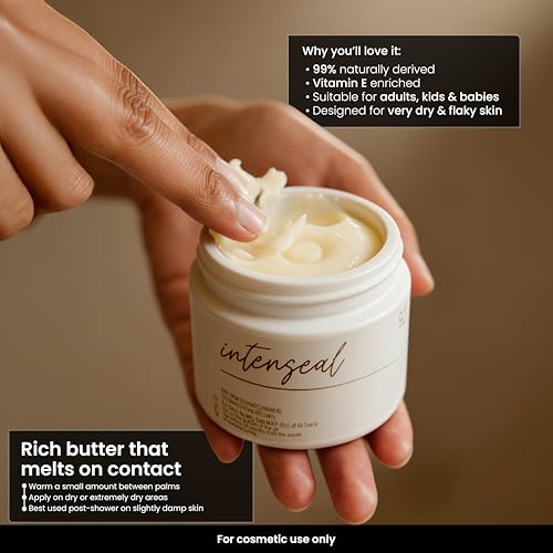 Image of Personal Touch Intenseal Shea Butter Balm | 92% Pure Shea Butter | Deep Moisturizing Body Balm for Intense Dry & Very Dry Skin | With Almond Oil & Vitamin E | Non-Greasy | 50 ml