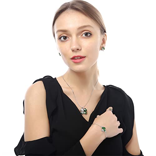 Pendientes y pulsera de amuleto verde, el regalo de boda perfecto 2