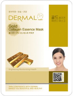 シートマスク 金 10枚セット ダーマル(Dermal) フェイス パック