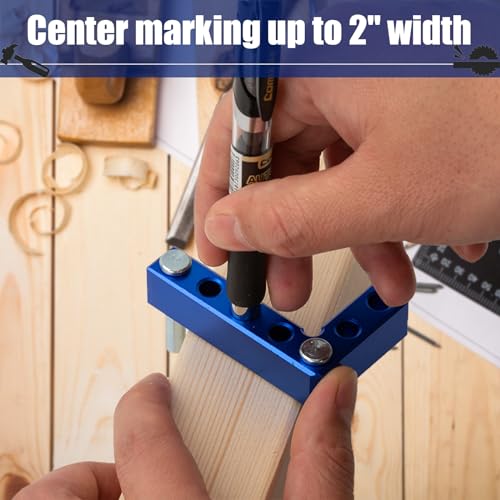 Eiahonen Mini Small Square Center Finder Woodworking 90 Degree Precision Measuring Small Square Tool, Center Finder Woodworking Machinist Square Gauge Mini Layout Marking Tool - Image 4