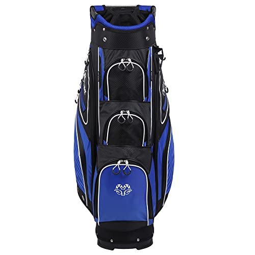 Ram Golf Accubar Cart Bag With 14 Way Full Length Divider System, Black/Blue #TOP2