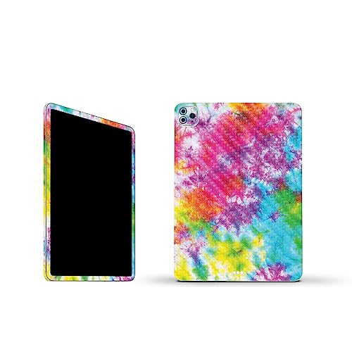 Image of MightySkins Carbon Fiber Skin Compatible With Apple iPad Pro 11 inch M2 4th Gen (2022) Full Wrap Kit - Tie Dye Splatter | Protective, Durable Textured Carbon Fiber Finish | Easy To Apply | Made in the USA