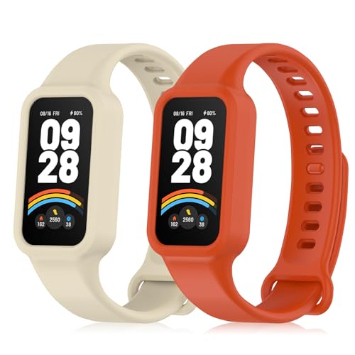[AiMaoo] 2�{�Z�b�g Xiaomi Smart Band 9 Active/Xiaomi Redmi Smart Band 3 �Ή� �o���h �V���R�� �X�|�[�c�X�g���b�v ������� �_� �h�� �R���p�`�u�� �����o���h Xiaomi Smart 