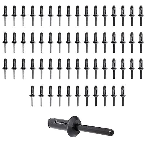 Mean Mug Auto 2223-14218A 60x Nylon Plastic Blind Rivet 6.6mm Hole for Grip Range 3/32