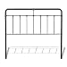 Fashion Bed Group Fairfield Metal Headboard Panel with Spindles and Intricate Castings, Dark Roast Finish, Full