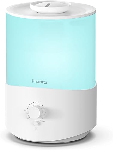 Humidificadores Pharata para Recámara Habitación Grande, Humidificador de Niebla Fría de 2.5L con Difusor de Aceite Esencial, Humidificador de