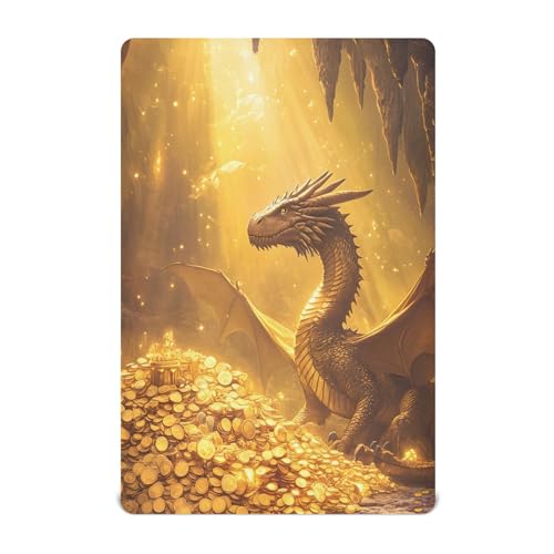 Dragon Treasure - Sábanas elásticas y portátiles para cuna, para bebés y niños pequeños, transpirables, suaves, para cuna