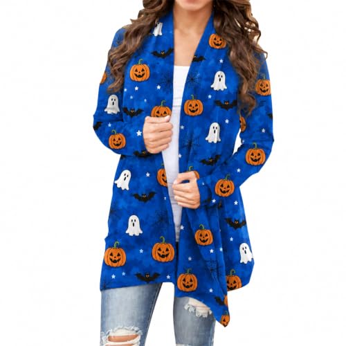 Image of Oil Painting Shirt Van Gogh Gift Starry Night Long Open Front Cardigans for Women Long Sleeve Clothing Lightweight Sweater