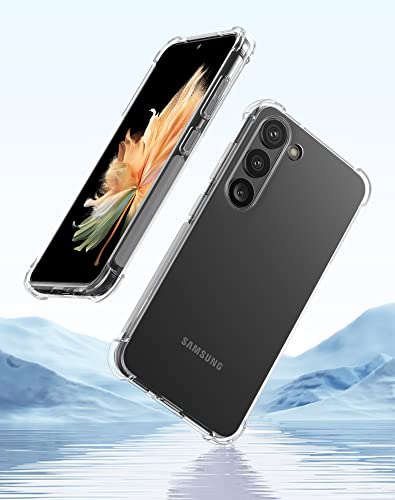 Image of for Back Case Cover Bumper Flexible Silicone Transparent Back Cover for Samsung Galaxy S23 - Transparent