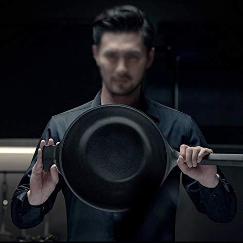 Wok Cookery con tapa de vidrio y mango antiquemaduras miniatura 5