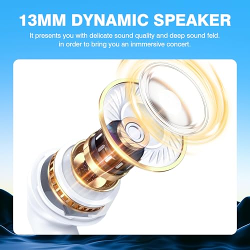 Image of Bluetooth Earbuds,Mini Wireless 5.3 HiFi Stereo,40H Playtime Wireless Ear Phones with ENC Mics,Touch Control,Type-C Charging,Dual LED Display,in Ear for Gym