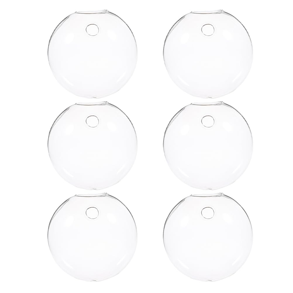 Didiseaon Vases Suspendus Résistants et Élégants Lot de 6 en Verre Transparent Terrariums Muraux Polyvalents pour Culture Hydroponique pour Maison et Bureau