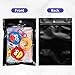 4x6 Inch Black Holographic Mylar Bags, 100Pcs Resealable Foil Zip Lock Pouches for Gummies, Jewelry Storage, Party Favors, Small Business Packaging