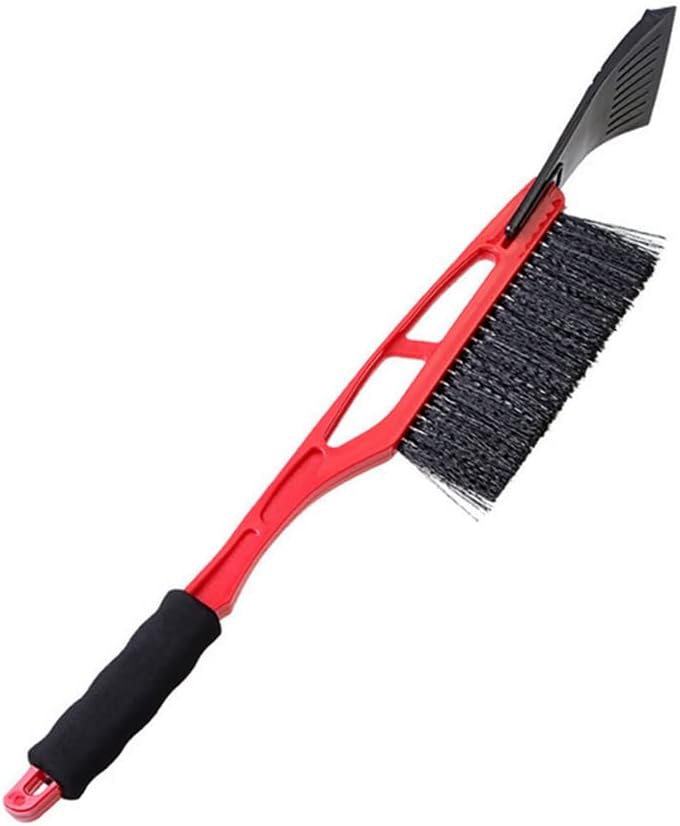 Snow Brush, Ergonomic Foam Grip Anti-Freeze Ice Scraper Durable 2 in 1 Glass Cleaner for Cars Trucks SUVs MPVs Winter Drivers Commuters Families Essential Blue