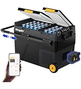 急速冷蔵冷凍♪ポータブル大容量冷蔵庫 Amazon | BougeRV 車載冷蔵庫 29L -22℃～10℃ 急速冷凍 ポータブルれい